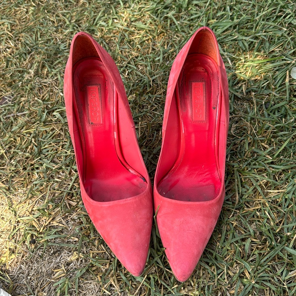 Top shop suede shoes